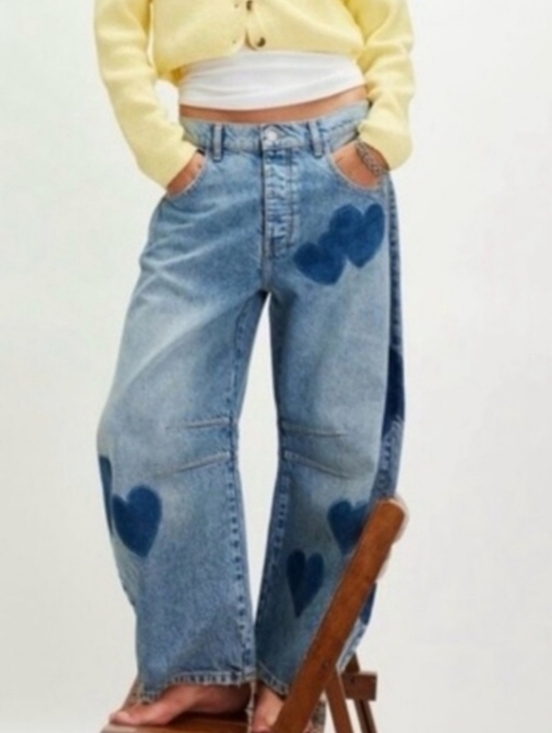 We The Free Denim - We The Free Lucky Heart Barrel Jeans, Size 30 *nwot, Gorgeous